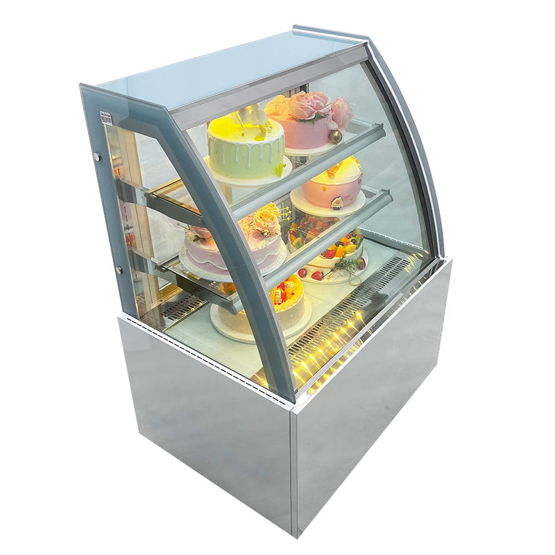 Floor-to-ceiling refrigerated display cabinet