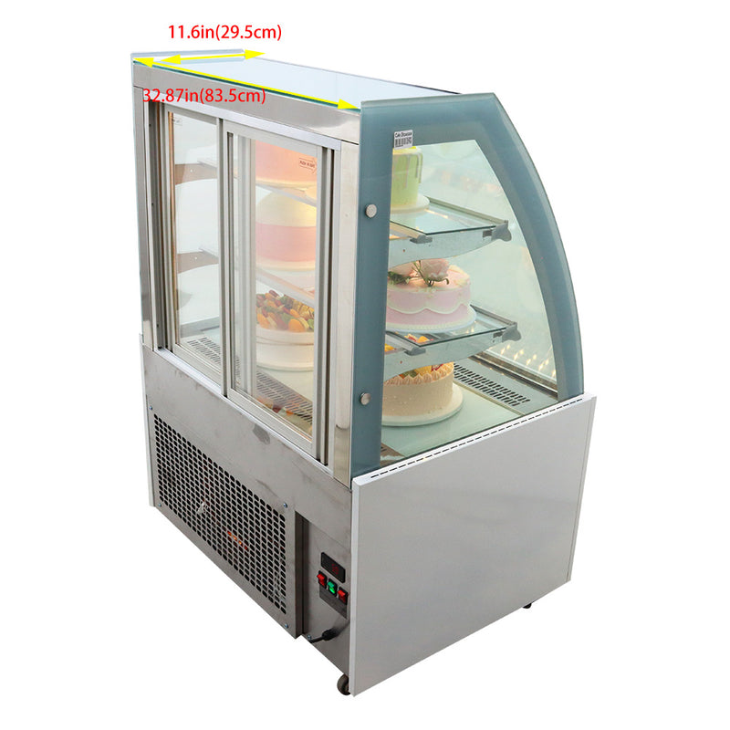 Floor-to-ceiling refrigerated display cabinet