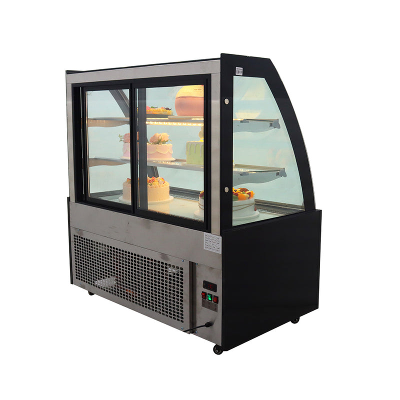 Floor-to-ceiling refrigerated display cabinet