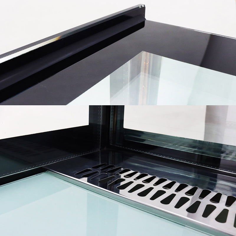 Floor-standing right angle cake refrigerated display cabinet