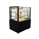 Floor-standing right angle cake refrigerated display cabinet