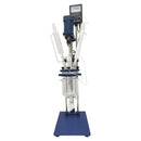 1L Chemical lab Jacketed Glass Reactor Vessel Customizable