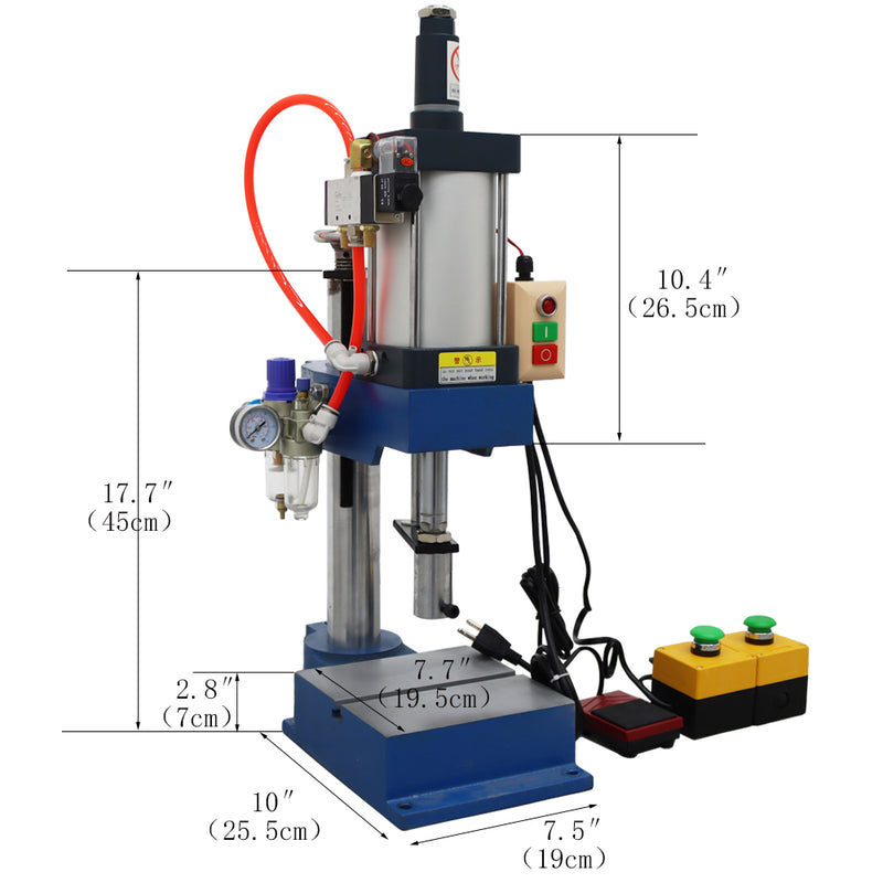 1100Lb/500kg Pneumatic Punch Machine No Display Controller