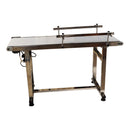 110V 1.35m White PVC Conveyor With Double Guardrail