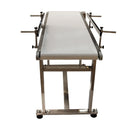 110V 1.35m White PVC Conveyor With Double Guardrail