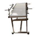 110V 1.35m White PVC Conveyor With Double Guardrail