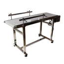 110V 1.35m White PVC Conveyor With Double Guardrail