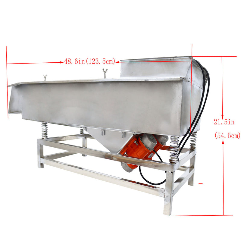 110V Full Stainless Steel Linear Vibrating Screen