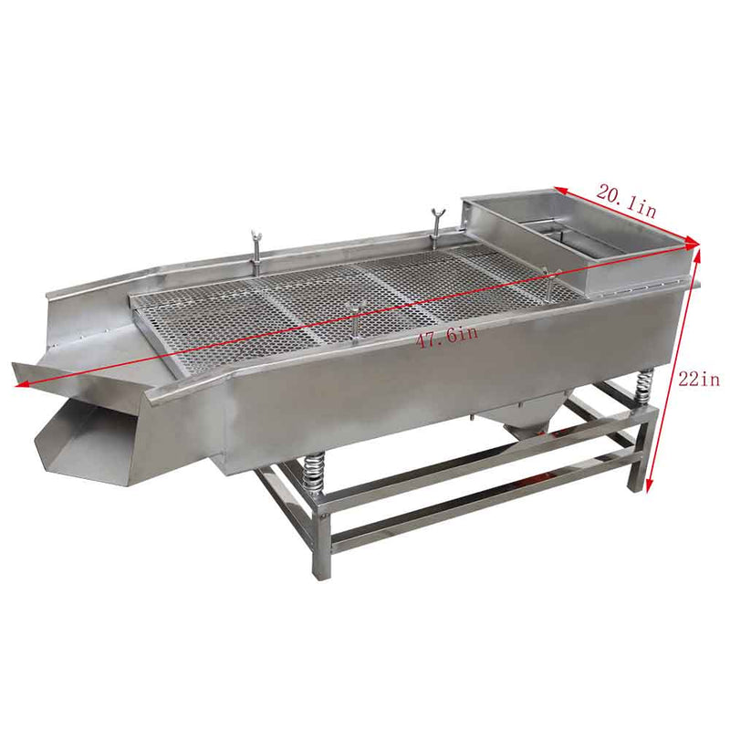 110V Full Stainless Steel Linear Vibrating Screen