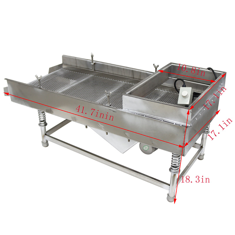 220V Full Stainless Steel Linear Vibrating Screen