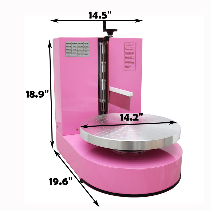 Pink Cake Cream Spreading Coating Smearing Machine