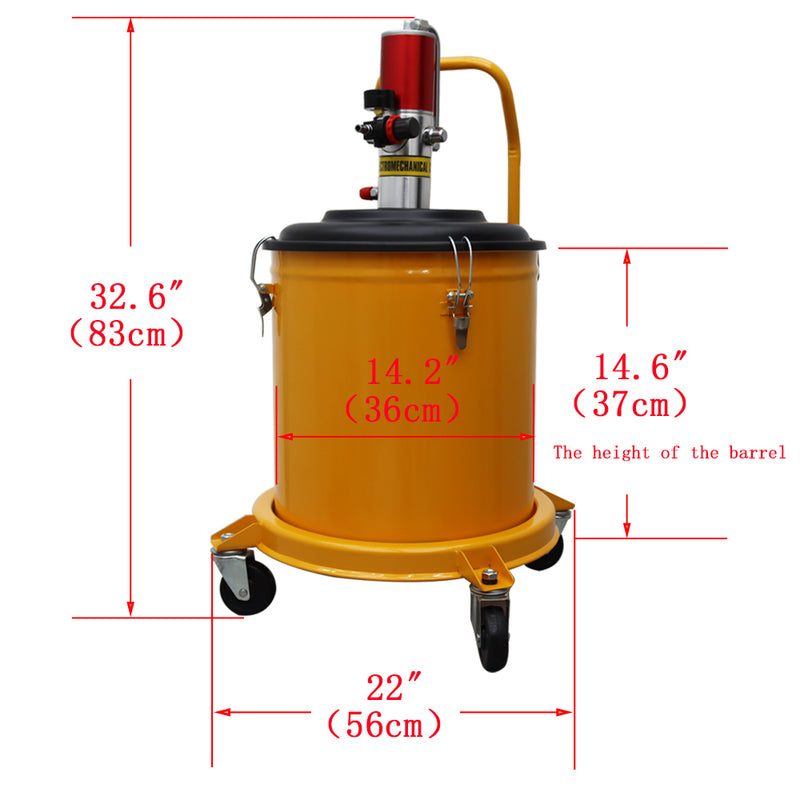 7.5gal Pneumatic Compressed Air Grease Gun