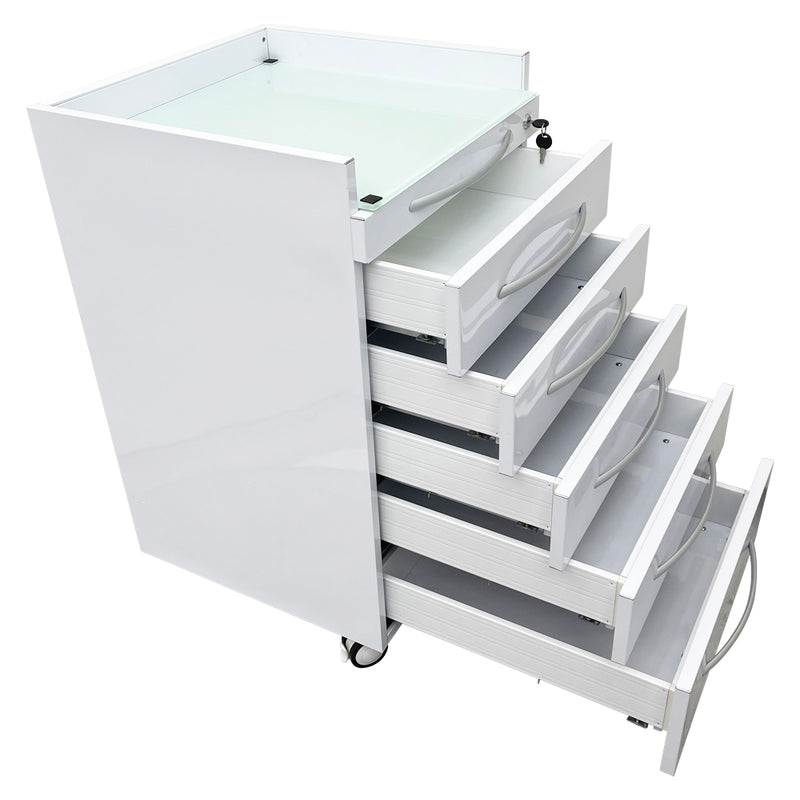 Dental cabinet mobile cart