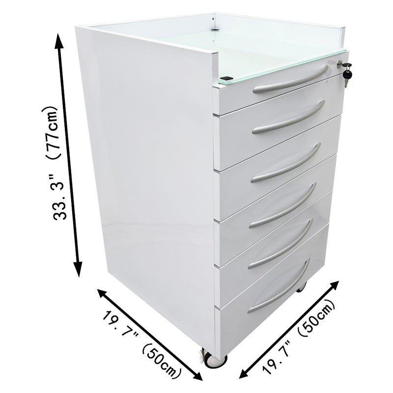 Dental cabinet mobile cart