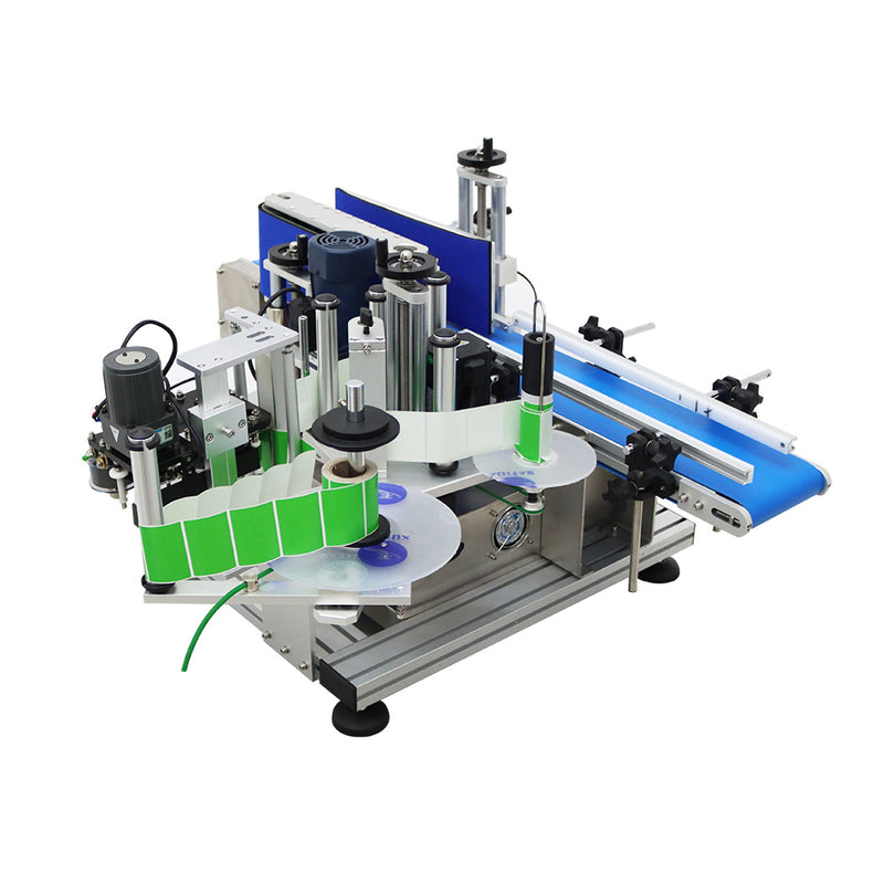 110V LT-150D Automatic Desktop Conveyor Table Round Bottle Marking and Labeling Machine