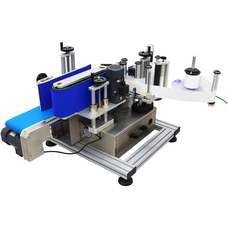 110V LT-150 Automatic Desktop Conveyor Round  Bottle Labeling Machine