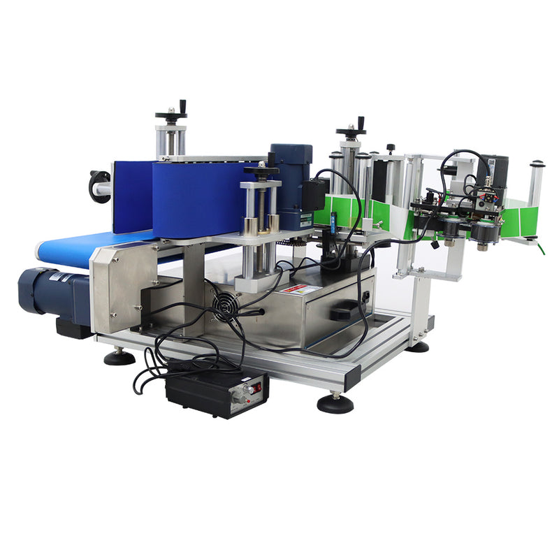 110V LT-150D Automatic Desktop Conveyor Table Round Bottle Marking and Labeling Machine