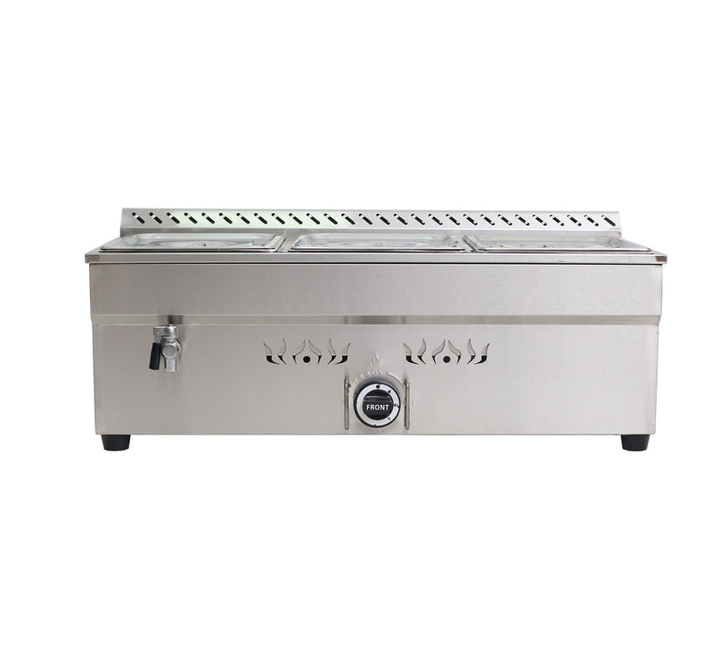 3-Pan LP GAS Food Warmer