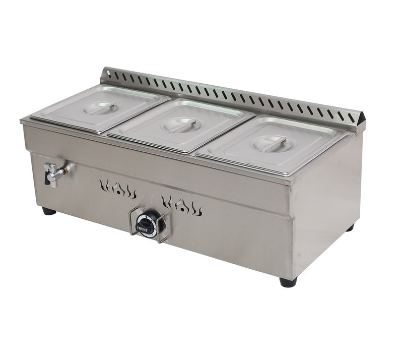 3-Pan LP GAS Food Warmer