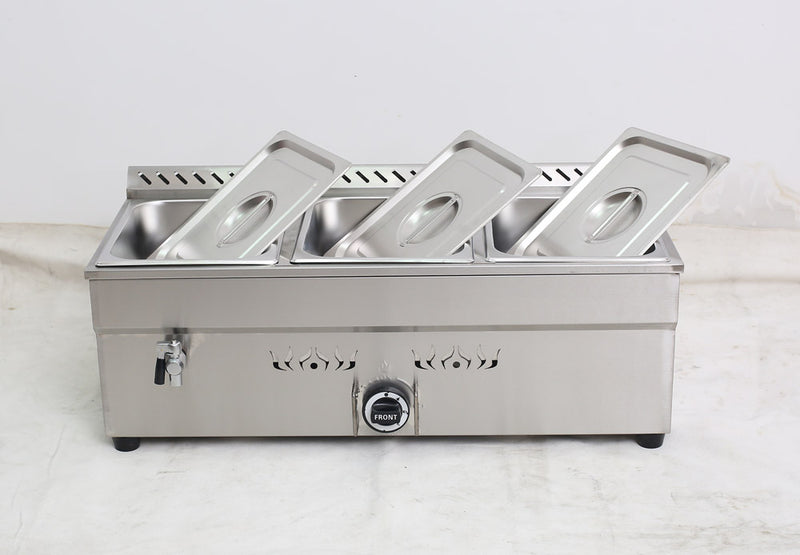 3-Pan LP GAS Food Warmer