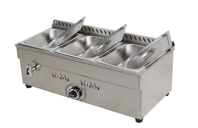 3-Pan LP GAS Food Warmer