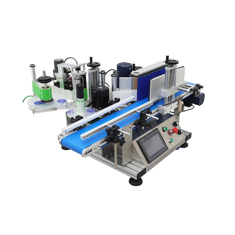 110V LT-150D Automatic Desktop Conveyor Table Round Bottle Marking and Labeling Machine