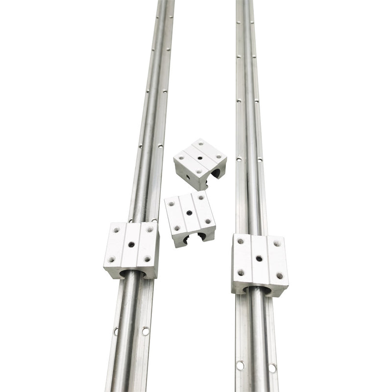 Glissière cylindrique en aluminium SBR12 1500 mm