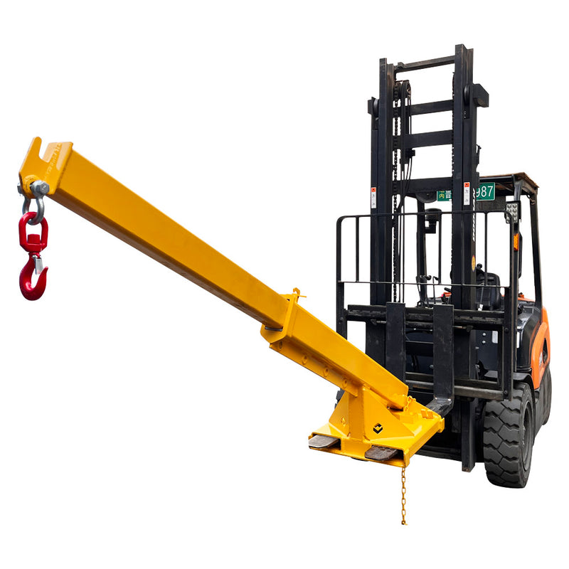 3T  Adjustable Mobile Crane Lifting Hoist Truss Jib Boom Hook