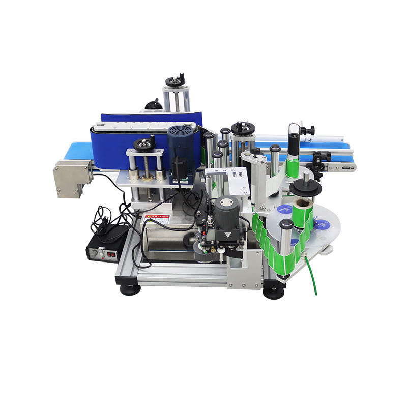 110V LT-150D Automatic Desktop Conveyor Table Round Bottle Marking and Labeling Machine