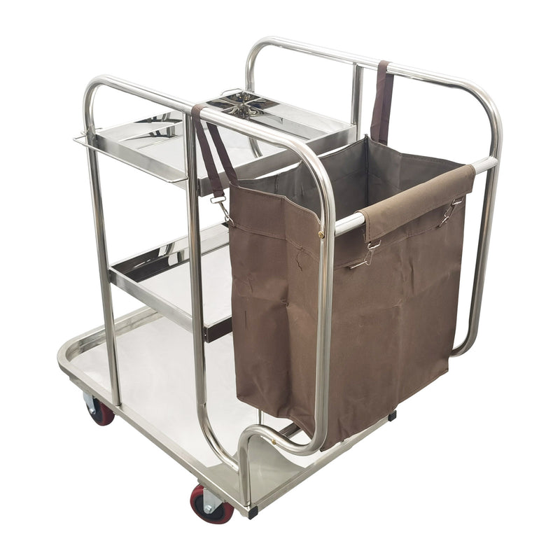 Janitor Cart With Cloth Bag