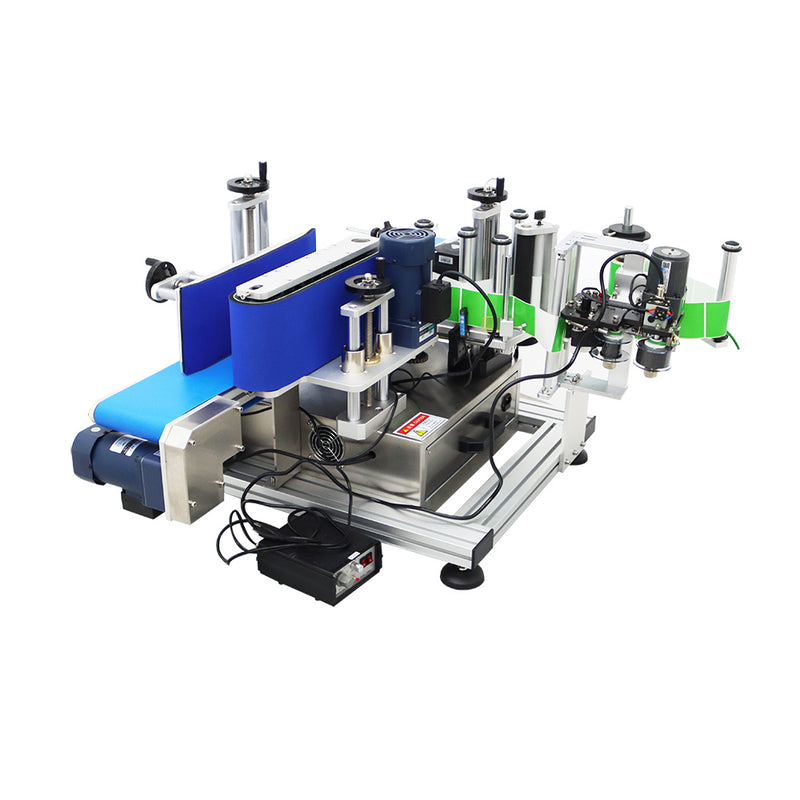 110V LT-150D Automatic Desktop Conveyor Table Round Bottle Marking and Labeling Machine