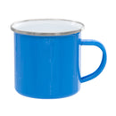 12 oz. Fine Enamel Cup w/Silver Lip (Light Blue) 1 Pc