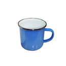 12 oz. Fine Enamel Cup w/Silver Lip (Light Blue) 1 Pc