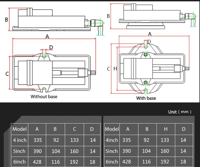 4 inch Milling Machine Vise