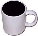 11 oz Two-Tone Sublimation Mug-Black 1 Pc