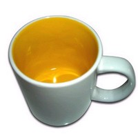 11 oz Two-Tone Sublimation Mug-Yellow 1 Pc