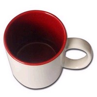 11 oz Two-Tone Sublimation Mug-Red 1 Pc