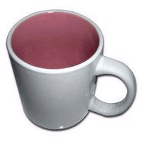 Tasse à sublimation bicolore de 11 oz - Rose 1 PC 
