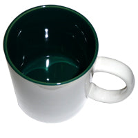 11 oz Two-Tone Mug-Deep Green 1 Pc