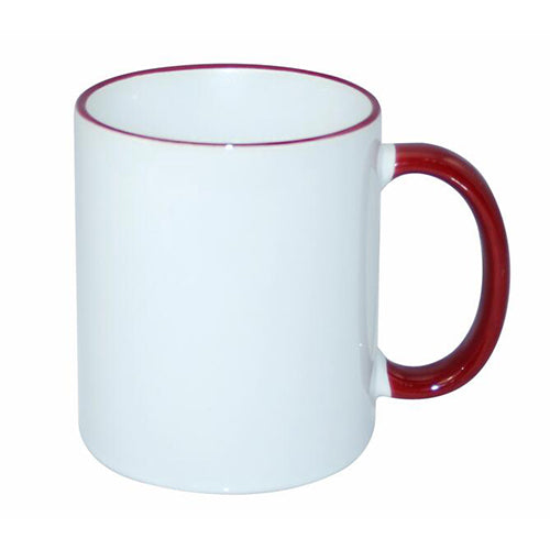 11oz Rim/Handle Mug-Date Red 1 Pc