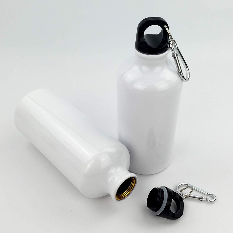 600ml Aluminium Water Bottle-White 1pc