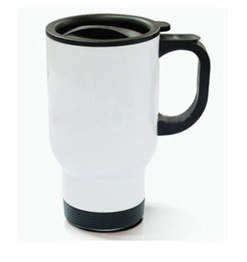 14oz Stainless Steel Mug -Full White 1pc