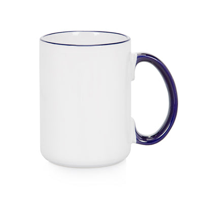15oz Rim/Handle Mug-Royal Blue 1 Pc