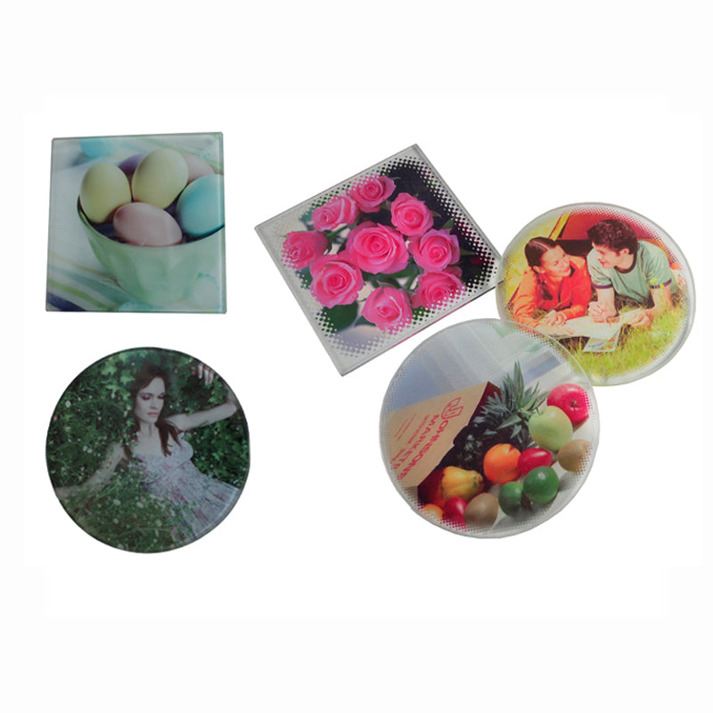 4*4inch Round Glass Coaster(4pcs/package)