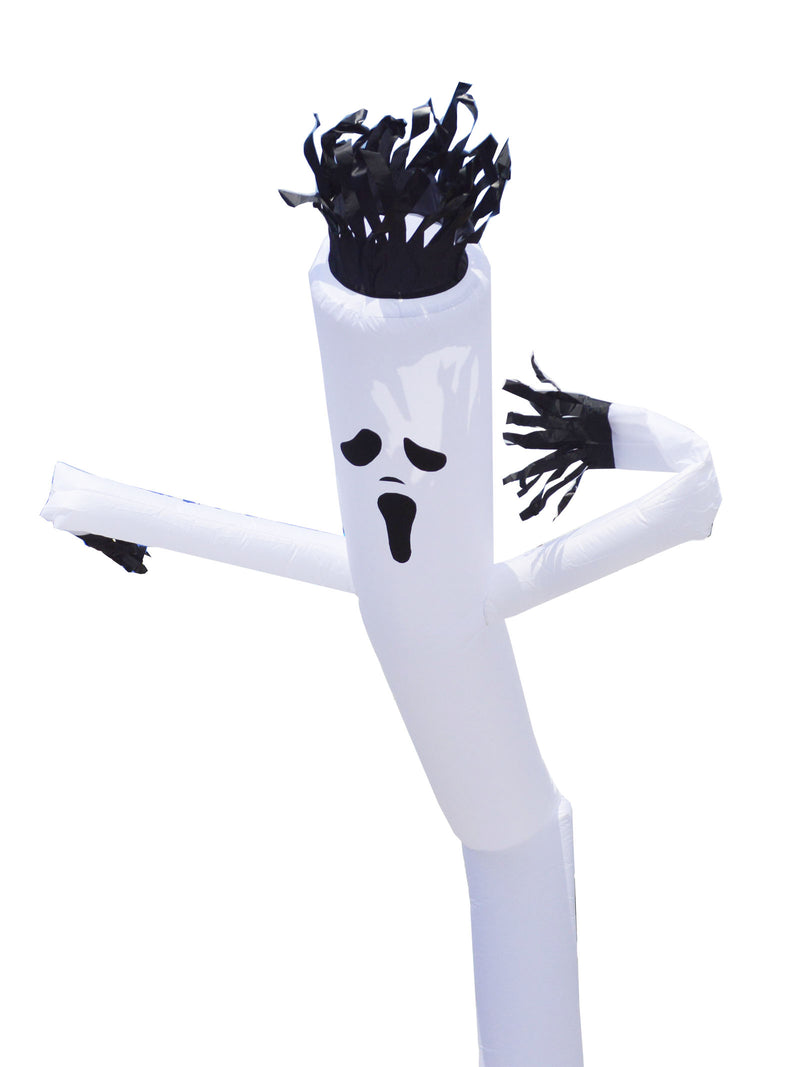 homme de tube de danseur de marionnette gonflable de fantôme blanc 