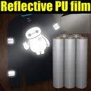 Vinyle PU Argent Vinyle réfléchissant CDU-35 20 pouces x 1 mètre 