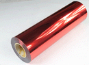 19,29 pouces Largeur PET Métal léger Transfert de chaleur Vinyle Rouge CDN-04 1 Yard