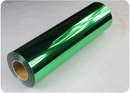 19,29 pouces Largeur PET Métal léger Transfert de chaleur Vinyle Vert CDN-13 1Yard