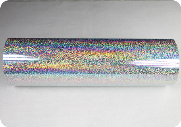 19,29 pouces Largeur PET Laser Heat Transfer Vinyl Silver CDH-01 1Yard