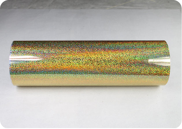 19.29 pouces Largeur PET Laser Transfert De Chaleur Vinyle Or CDH-02 1 Yard